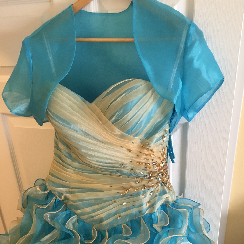 Disney themed quinceañera dress